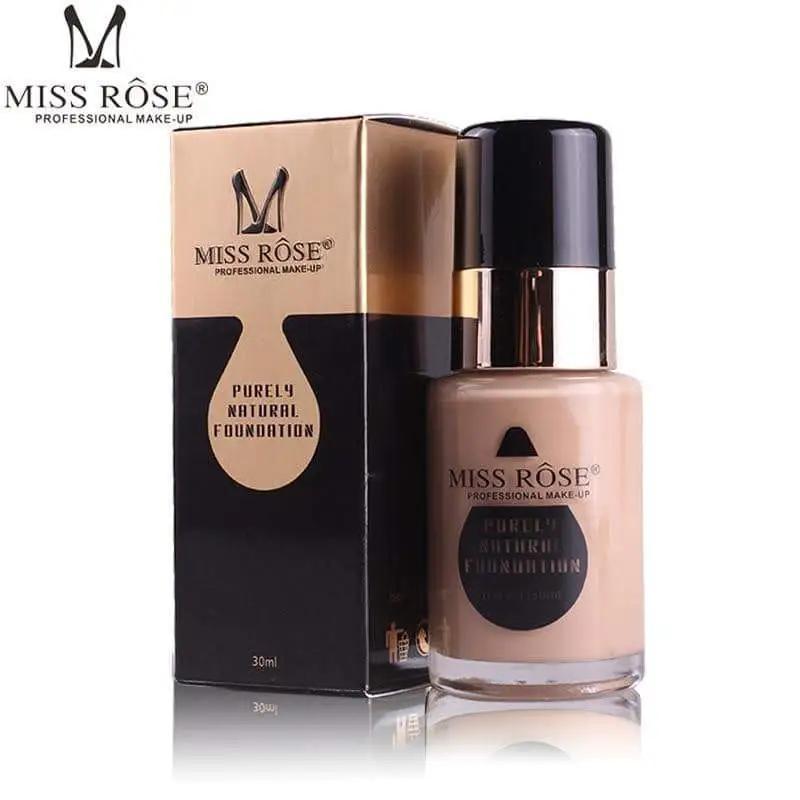 Miss Rose Purely Natural Foundation - High Coverage Matte 24 Hours