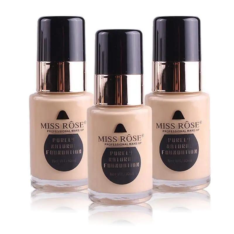 Miss Rose Purely Natural Foundation - High Coverage Matte 24 Hours