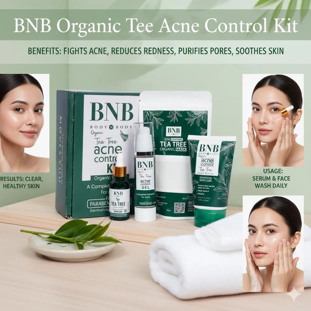 Tea Tree Acne Treatment Facial Kit - Complete 4-Step Skincare Routine