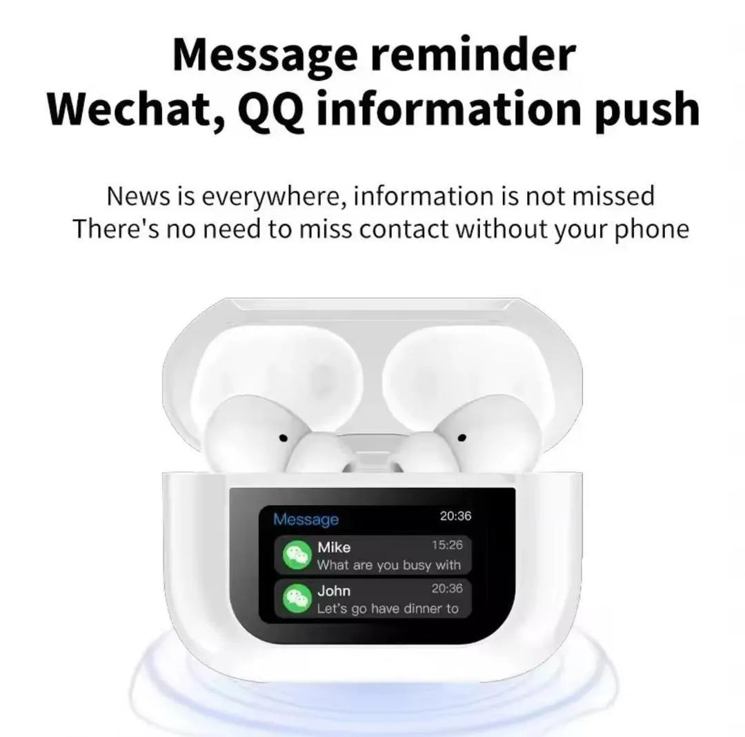 Wireless Bluetooth 5.3 Airpods with Noise Cancellation - White