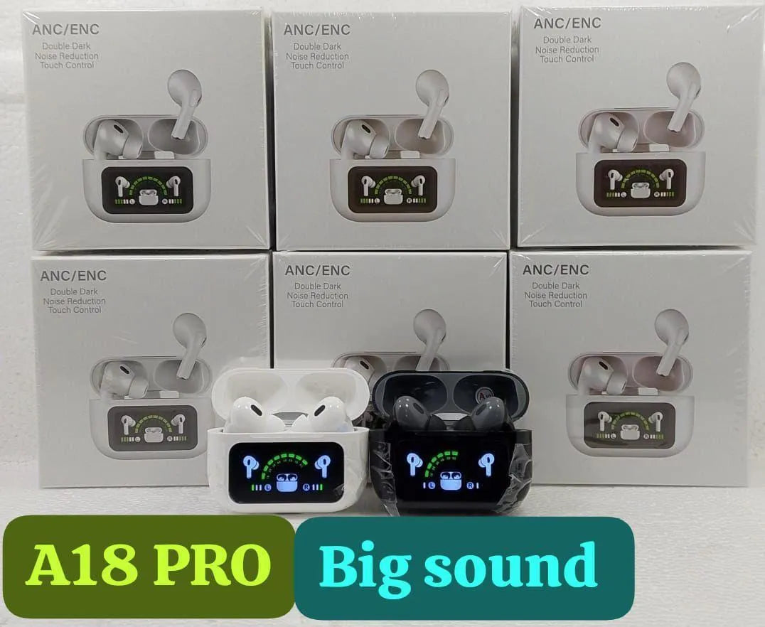Smart Touch Wireless Earbuds - Bluetooth 5.0 ANC Earphones with 8H Battery Life