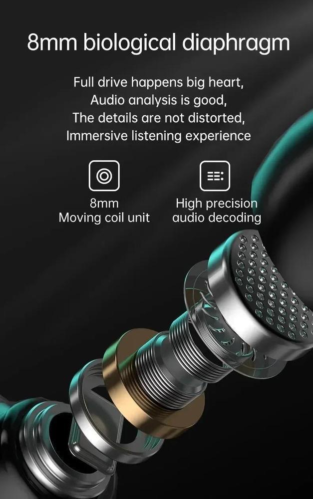 Bluetooth 5.3 Wireless Earbuds - 850mAh ANC Noise-Cancelling with Voice Assistant